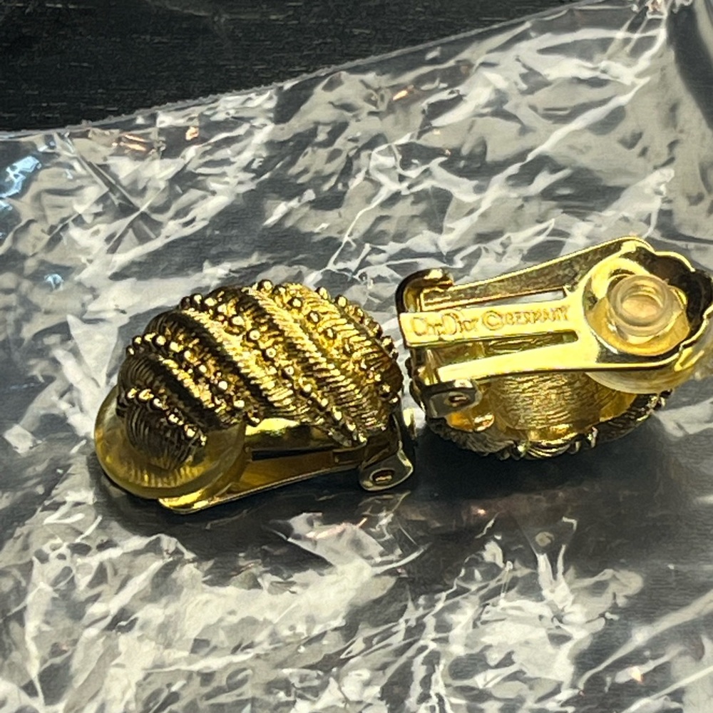 Dior Gold Clip-On Earrings
